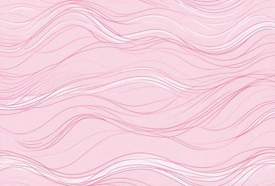 The primary subject of the image is a pink and white patterned wallpaper. The setting is a room with a pink background. The visual style is a patterned wallpaper, which gives the room a unique and vibrant atmosphere. The dominant colors are pink and white, creating a warm and inviting environment.