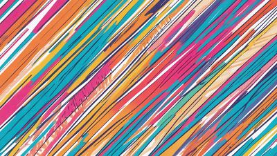 The primary subject of the image is a colorful, abstract pattern featuring a mix of pink, blue, green, and orange colors. The setting is a colorful background, which adds to the vibrant atmosphere of the scene. The visual style of the image is a combination of digital art and illustration, creating a unique and eye-catching design. The dominant colors and overall mood of the image are energetic, lively, and cheerful.