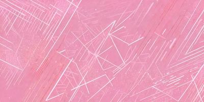 The primary subject of the image is a pink background with a pattern of white lines. The setting appears to be a painting or drawing, as the lines are not realistic and the colors are vibrant. The visual style is artistic, with the white lines creating a unique pattern on the pink background. The colors and mood of the image are predominantly pink and vibrant, giving it a lively and energetic atmosphere.