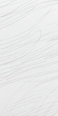 The primary subject of the image is a white background with a black line drawing of a wave. The setting is a white surface, and the visual style is a black and white drawing. The dominant colors are black and white, creating a classic and timeless atmosphere.