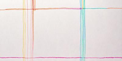 The primary subject of the image is a white sheet of paper with a pink line drawn on it. The setting is a white background, and the visual style appears to be a hand-drawn illustration. The colors and mood of the image are predominantly white and pink, creating a calm and gentle atmosphere.