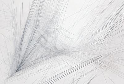 The primary subject of the image is a white wall with a large, intricate drawing of a chair. The drawing is in black and white, giving it a classic and timeless appearance. The setting is a white room, which provides a clean and minimalist backdrop for the artwork. The visual style of the image is a combination of drawing and digital art, as the chair is depicted in a detailed and realistic manner. The overall atmosphere of the image is one of elegance and sophistication, as the chair drawing stands