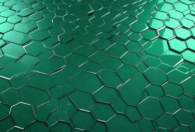 The primary subject of the image is a green, textured surface that appears to be a patterned or textured wall. The setting is indoors, with the surface being the main focus of the image. The visual style is a close-up of the green surface, which gives a sense of depth and intricacy to the pattern. The colors and mood of the image are predominantly green, creating a calm and soothing atmosphere.