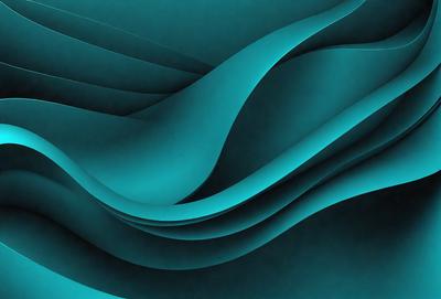 The primary subject of the image is a blue, swirling, and flowing pattern. The setting is a dark blue background, which contrasts with the swirling pattern. The visual style is a digital art or illustration, creating a dynamic and captivating scene. The dominant colors are blue and black, giving the image a calm and serene atmosphere.