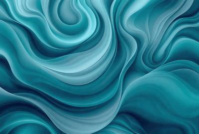 The primary subject of the image is a blue and white swirling pattern, which appears to be a digital art or illustration. The setting is a blue background, and the visual style suggests that it is a digital artwork. The dominant colors are blue and white, creating a calm and soothing atmosphere.