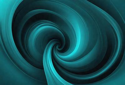 The primary subject of the image is a spiral or swirl, which is the main object, scene, or focus of the image. The setting or background features a blue color, which gives the image a vibrant and lively atmosphere. The visual style of the image is digital art, as it appears to be a digital illustration or drawing. The colors and mood of the image are predominantly blue, creating a sense of depth and movement.