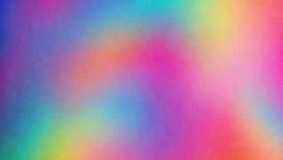 The primary subject of the image is a colorful, rainbow-like pattern. The setting is a white background, which provides a clean and uncluttered appearance. The visual style is a combination of digital art and illustration, creating a vibrant and lively atmosphere. The dominant colors are pink, blue, and green, which together create a sense of warmth and energy.