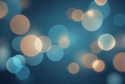 The primary subject of the image is a blue background with a pattern of white circles. The setting is a dark blue background, which creates a contrast with the white circles. The visual style is a digital art or illustration, as the circles are arranged in a visually appealing manner. The colors and mood of the image are predominantly dark and moody, with the white circles providing a touch of brightness and contrast.