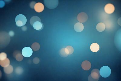 The primary subject of the image is a blue background with a pattern of white lights. The setting appears to be a dark room, and the visual style is a digital art or illustration. The dominant colors are blue and white, creating a calm and serene atmosphere.