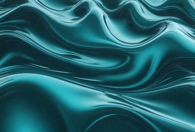 The primary subject of the image is a blue ocean with ripples and waves. The setting is the ocean, and the visual style is a photo. The dominant colors are blue and white, creating a calm and serene atmosphere.