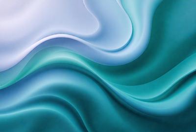 The primary subject of the image is a large, swirling blue and white ocean wave. The setting is a blue and white ocean, with the wave being the main focus of the scene. The visual style is a digital art or illustration, as the wave is depicted in a detailed and artistic manner. The dominant colors in the image are blue and white, creating a serene and calming atmosphere.