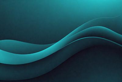 The primary subject of the image is a blue wave, which is the main focus of the scene. The setting is a dark blue background, creating a contrasting and dramatic effect. The visual style is a digital art or illustration, as the wave is depicted in a detailed and artistic manner. The dominant colors are blue and black, giving the image a calm and serene atmosphere.
