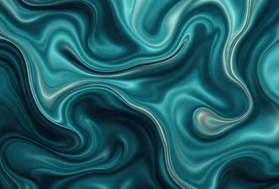 The primary subject of the image is a blue and white swirling pattern, which appears to be a digital art or illustration. The setting is a blue background, and the visual style is a combination of digital art and illustration. The dominant colors are blue and white, creating a calm and soothing atmosphere.