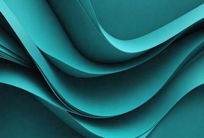 The primary subject of the image is a blue sheet of paper, which is the main object, scene, or focus of the image. The setting is a blue background, and the visual style is a photo. The dominant colors are blue and green, creating a calm and soothing atmosphere.