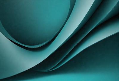 The primary subject of the image is a blue, curved surface that resembles a piece of art or a sculpture. The setting is a dark blue background, which contrasts with the blue surface. The visual style appears to be a combination of digital art and illustration, creating a unique and artistic appearance. The colors and mood of the image are predominantly blue, giving it a calm and serene atmosphere.