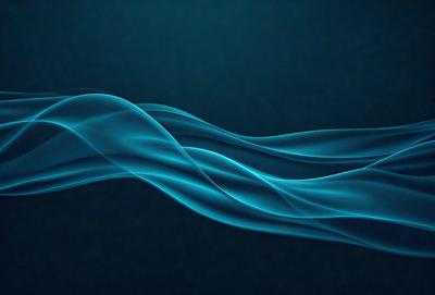 The primary subject of the image is a blue wave or flowing water, which appears to be a digital art or illustration. The setting is a dark blue background, which creates a moody and dramatic atmosphere. The visual style is a combination of digital art and illustration, giving the image a unique and artistic appearance. The dominant colors are blue and black, which contribute to the overall mood of the image.