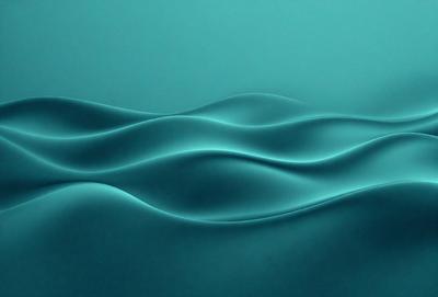 The primary subject of the image is a blue wave, which is the main object, scene, or focus of the image. The setting or background is a blue surface, which could be a wall or a water surface. The visual style of the image is a digital art or illustration, as it is a computer-generated or digitally created image. The dominant colors in the image are blue and white, creating a calm and serene atmosphere.