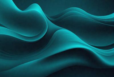 The primary subject of the image is a blue, wavy, and curvy surface, which appears to be a digital art or illustration. The setting is a dark blue background, creating a contrasting and dramatic effect. The visual style is modern and abstract, with the blue waves and curves as the main focus. The colors and mood of the image are predominantly dark and moody, with the blue waves and curves evoking a sense of depth and movement.