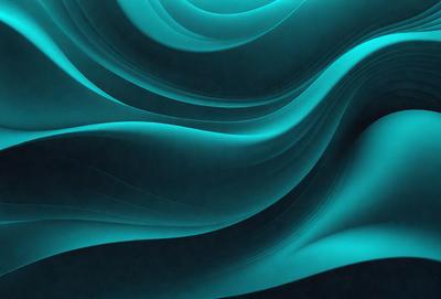 The primary subject of the image is a blue and white ocean wave. The setting is the ocean, with the wave being the main focus of the image. The visual style is a digital art or illustration, as the wave is depicted in a detailed and artistic manner. The dominant colors are blue and white, creating a serene and calming atmosphere.