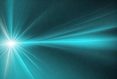 The primary subject of the image is a blue light, which appears to be a bright light source. The setting is a dark background, which contrasts with the bright light. The visual style of the image is a digital art or illustration, as it is a well-defined and detailed light source. The colors and mood of the image are predominantly blue, creating a calm and serene atmosphere.