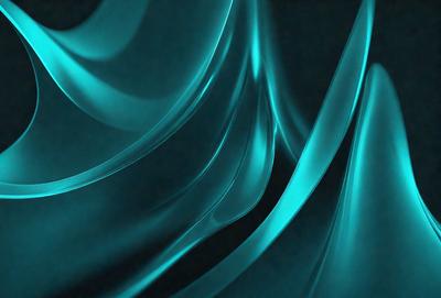 The primary subject of the image is a blue and white swirl pattern. The setting is a dark background, which contrasts with the swirl pattern. The visual style is a digital art or illustration, creating a dynamic and visually appealing design. The dominant colors are blue and white, giving the image a calming and soothing atmosphere.