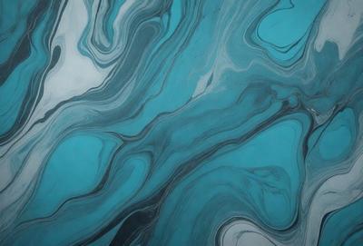 The primary subject of the image is a blue and white ocean wave. The setting is the ocean, with the wave being the main focus of the image. The visual style is a photo of the ocean, capturing the beauty of the waves. The dominant colors are blue and white, creating a serene and calming atmosphere.