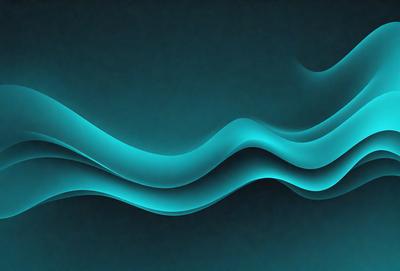 The primary subject of the image is a blue wave pattern. The setting is a dark blue background, which creates a contrasting effect with the wave pattern. The visual style is a digital art or illustration, as the wave pattern appears to be a digital creation. The dominant colors are blue and black, giving the image a calm and serene atmosphere.