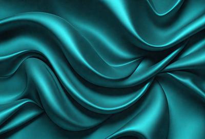 The primary subject of the image is a blue fabric, which appears to be a piece of silk. The setting is a close-up of the fabric, showcasing its texture and intricate patterns. The visual style is a digital art or illustration, as the fabric is depicted in a detailed and realistic manner. The colors and mood of the image are predominantly blue, creating a calm and serene atmosphere.
