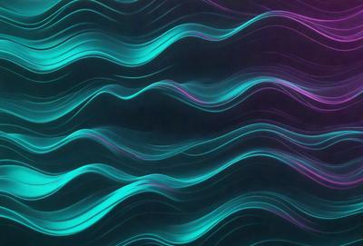 The primary subject of the image is a purple and blue wave pattern, which is the main object, scene, or focus of the image. The setting or background is a purple and blue wall, which adds to the overall visual style. The colors and mood of the image are predominantly purple and blue, creating a calm and serene atmosphere.