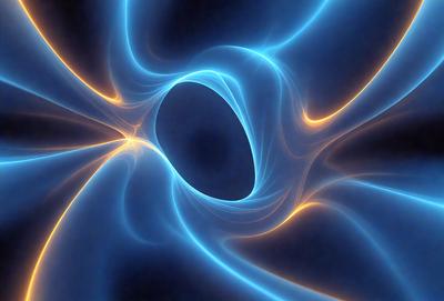 The primary subject of the image is a blue, swirling, and spiraling pattern. The setting is a dark background, which contrasts with the vibrant blue colors of the swirling pattern. The visual style appears to be a digital art or illustration, as the swirling pattern is intricately detailed and the colors are rich and vivid. The overall atmosphere of the image is dynamic and captivating, with the swirling pattern drawing the viewer's attention and creating a sense of movement and energy