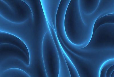 The primary subject of the image is a blue, swirling pattern. The setting is a blue background, which creates a visually striking contrast with the swirling pattern. The visual style appears to be a digital art or illustration, as the swirling pattern is intricately detailed and the overall atmosphere is vibrant and dynamic.