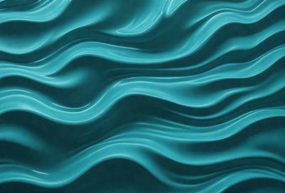 The primary subject of the image is a blue and white patterned wallpaper. The setting is a bathroom, with the wallpaper covering the walls. The visual style is a digital art, as the image is a close-up of the wallpaper. The dominant colors are blue and white, creating a calm and soothing atmosphere.