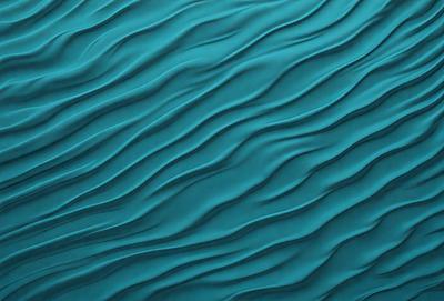 The primary subject of the image is a blue, wavy surface that resembles a wave or a ripple. The setting is a blue background, and the visual style appears to be a digital art or illustration. The dominant colors are blue and white, creating a calm and soothing atmosphere.