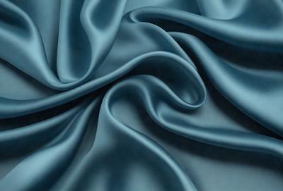 The primary subject of the image is a blue fabric, which is the main object, scene, or focus of the image. The setting is a blue background, and the visual style is a photo. The dominant colors are blue and purple, creating a calm and soothing atmosphere.