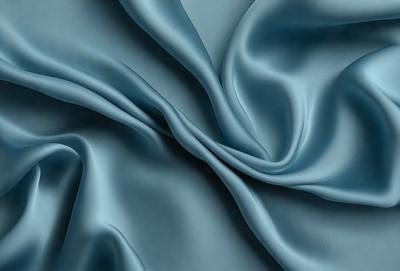 The primary subject of the image is a blue fabric, which is the main object, scene, or focus of the image. The setting or background is a blue cloth, and the visual style is a photo. The dominant colors and overall atmosphere are blue and calm.