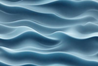 The primary subject of the image is a blue wave pattern, which is the main object, scene, or focus of the image. The setting or background is a blue ocean, and the visual style is a digital art or illustration. The dominant colors and overall atmosphere are blue and calming, creating a serene and peaceful mood.