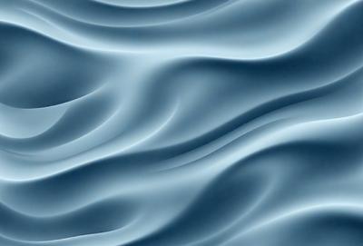 The primary subject of the image is a blue ocean wave. The setting is the ocean, with the wave being the main focus of the image. The visual style is a digital art or illustration, as the wave is depicted in a detailed and artistic manner. The dominant colors in the image are blue and white, creating a serene and calming atmosphere.