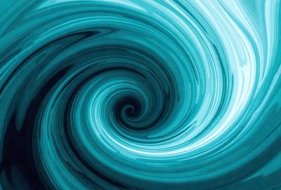The primary subject of the image is a spiral pattern, which is a blue and white swirl. The setting is a blue and white background, creating a visually appealing contrast. The visual style is a combination of a photo and a digital art, as it appears to be a close-up of a spiral pattern. The colors and mood of the image are predominantly blue and white, giving it a calm and soothing atmosphere.