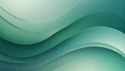 The primary subject of the image is a large, colorful wave. The wave is depicted in a digital art style, with a vibrant green color and a patterned texture. The setting is a blue background, which complements the wave's color and adds to the overall atmosphere of the image.