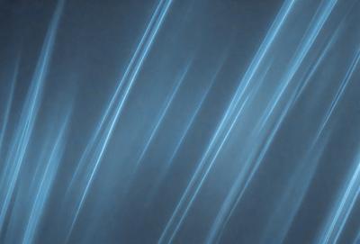 The primary subject of the image is a blue and white striped pattern. The setting is a dark background, which contrasts with the bright blue and white stripes. The visual style appears to be a digital art or illustration, as the stripes are depicted in a clean and precise manner. The colors and mood of the image are predominantly blue and white, creating a sense of calmness and tranquility.