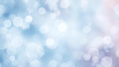 The primary subject of the image is a snowy scene with a blue background. The setting appears to be a winter landscape, possibly a cloudy sky. The visual style of the image is a combination of a photo and digital art, creating a unique and artistic representation of the snowy environment. The dominant colors in the image are blue and white, giving it a serene and peaceful atmosphere.