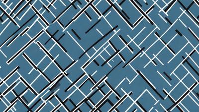 The primary subject of the image is a blue and black patterned background. The setting is a blue sky, and the visual style appears to be a digital art or illustration. The colors and mood of the image are predominantly blue and black, creating a sense of depth and contrast.