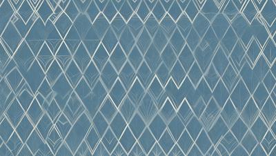 The primary subject of the image is a blue and white patterned wallpaper. The setting is a room with a blue wall, and the visual style is a patterned design. The dominant colors are blue and white, creating a calm and soothing atmosphere.