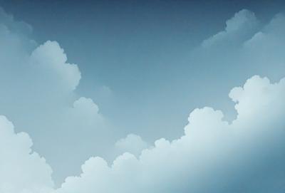 The primary subject of the image is a cloudy sky with a few clouds scattered throughout. The setting is a blue sky, which serves as the backdrop for the clouds. The visual style of the image is a combination of photo and digital art, creating a realistic yet artistic representation of the cloudy sky. The colors in the image are predominantly shades of blue and white, giving the scene a calm and serene atmosphere.