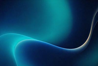 The primary subject of the image is a blue wave or a blue ocean wave. The setting is a dark blue background, which creates a contrasting effect with the blue wave. The visual style appears to be a digital art or illustration, as the wave is depicted in a stylized manner. The dominant colors are blue, creating a calm and serene atmosphere.