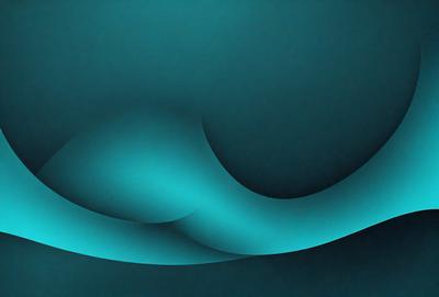 The primary subject of the image is a blue wave, which is the main focus of the scene. The wave is depicted in a digital art style, giving it a modern and visually appealing appearance. The setting is a dark blue background, which contrasts with the bright blue wave, creating a striking visual effect. The overall atmosphere of the image is dynamic and energetic, as the wave appears to be moving and flowing.