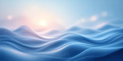 The primary subject of the image is a large body of water, with waves and ripples visible. The setting is a cloudy sky, which adds a dramatic backdrop to the scene. The visual style is a combination of digital art and illustration, creating a dynamic and captivating image. The dominant colors are shades of blue, which evoke a sense of calmness and tranquility.