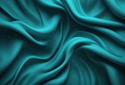 The primary subject of the image is a blue fabric, which appears to be a piece of cloth or a curtain. The setting is a blue background, which complements the blue fabric. The visual style is a close-up of the blue fabric, showcasing its texture and details. The colors and mood of the image are predominantly blue, creating a calm and serene atmosphere.