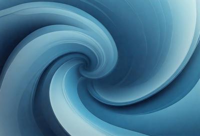The primary subject of the image is a blue spiral pattern, which is the main object, scene, or focus of the image. The setting or background features a blue and white color scheme, which contributes to the overall atmosphere of the image. The visual style of the image is a combination of digital art and illustration, as it is a digital artwork with a detailed and intricate design. The colors and mood of the image are predominantly blue and white, creating a sense of calmness and tranquility.