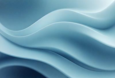 The primary subject of the image is a large, curved, and flowing wave. The wave is depicted in a blue and white color scheme, giving it a serene and calming appearance. The setting is a vast, open space, with the wave as the main focus. The visual style of the image is a combination of photo and digital art, creating a realistic yet artistic representation of the wave. The colors and mood of the image evoke a sense of tranquility and beauty.